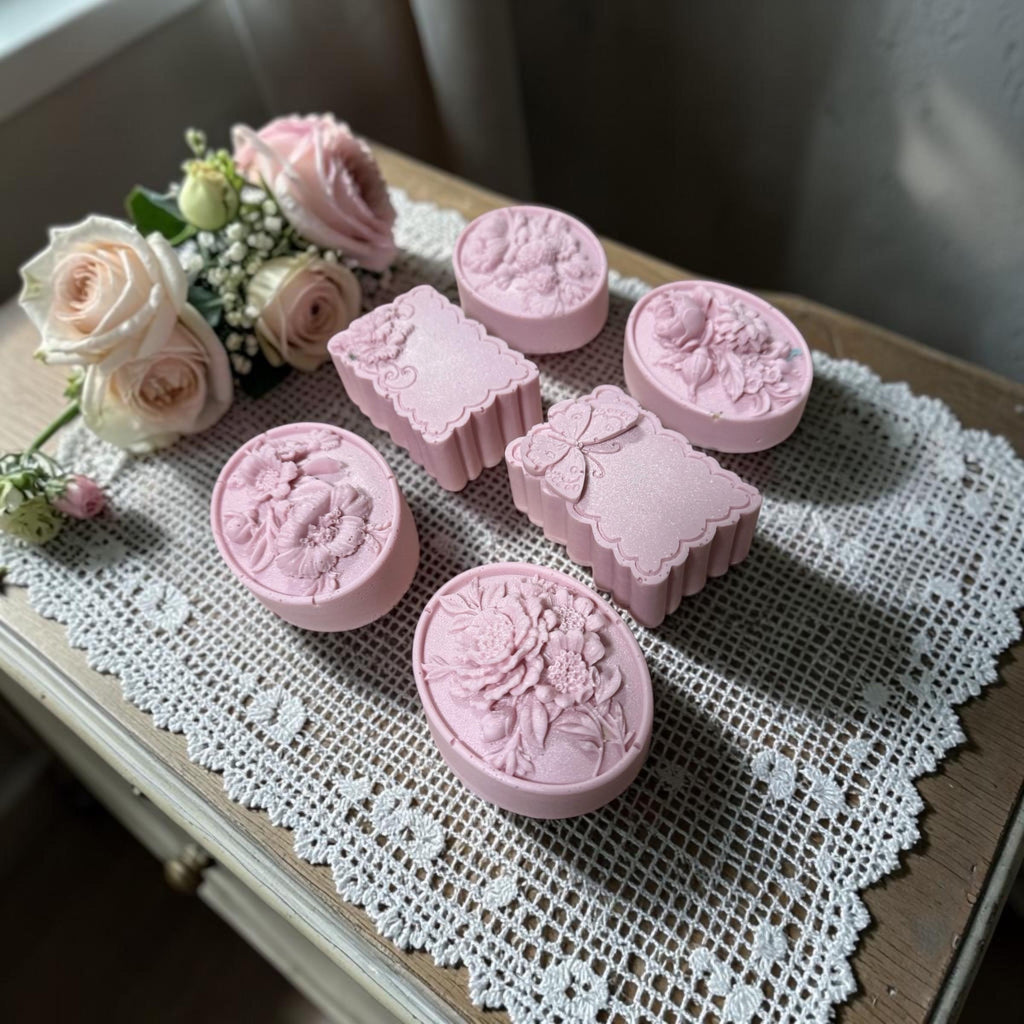 Lavender, Jasmine and Patchouli Soap – Hydrating Bar with Honey, Hyaluronic Acid, French Pink Clay and natural aloe Vera plus vitamin E