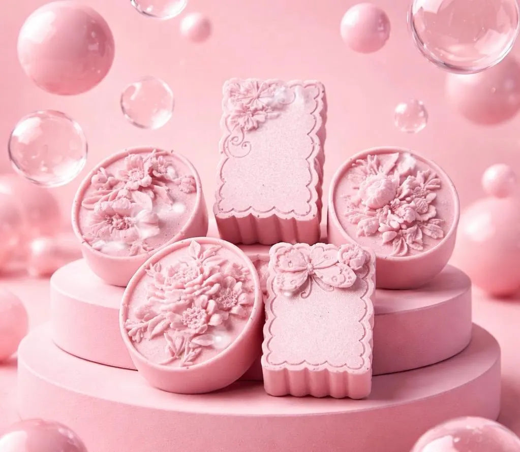 Lavender, Jasmine and Patchouli Soap – Hydrating Bar with Honey, Hyaluronic Acid, French Pink Clay and natural aloe Vera plus vitamin E
